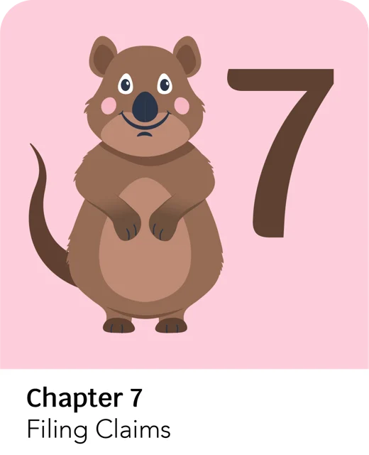 Chapter 7 title card: Filing Claims