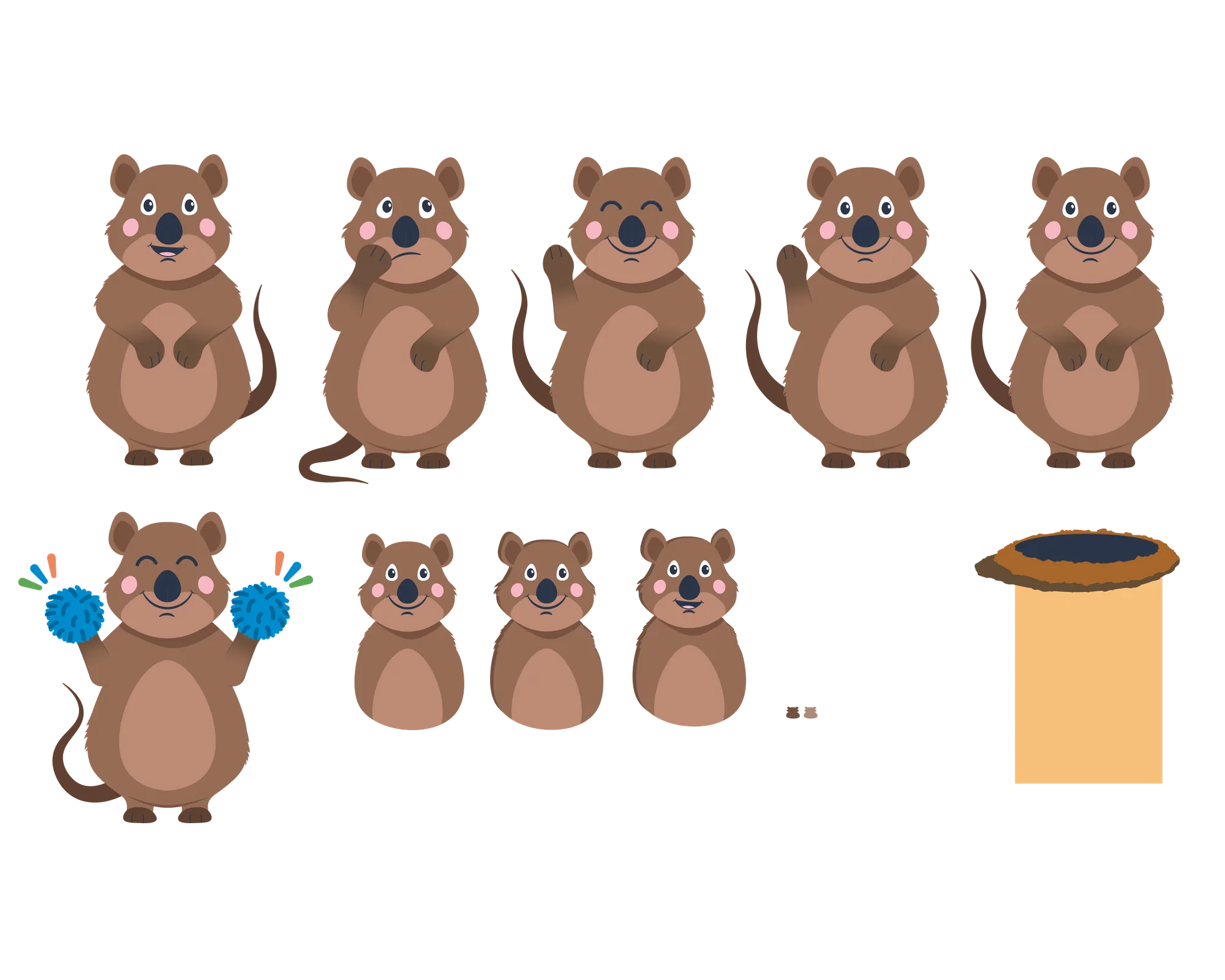 Quazi the Quokka character sheet