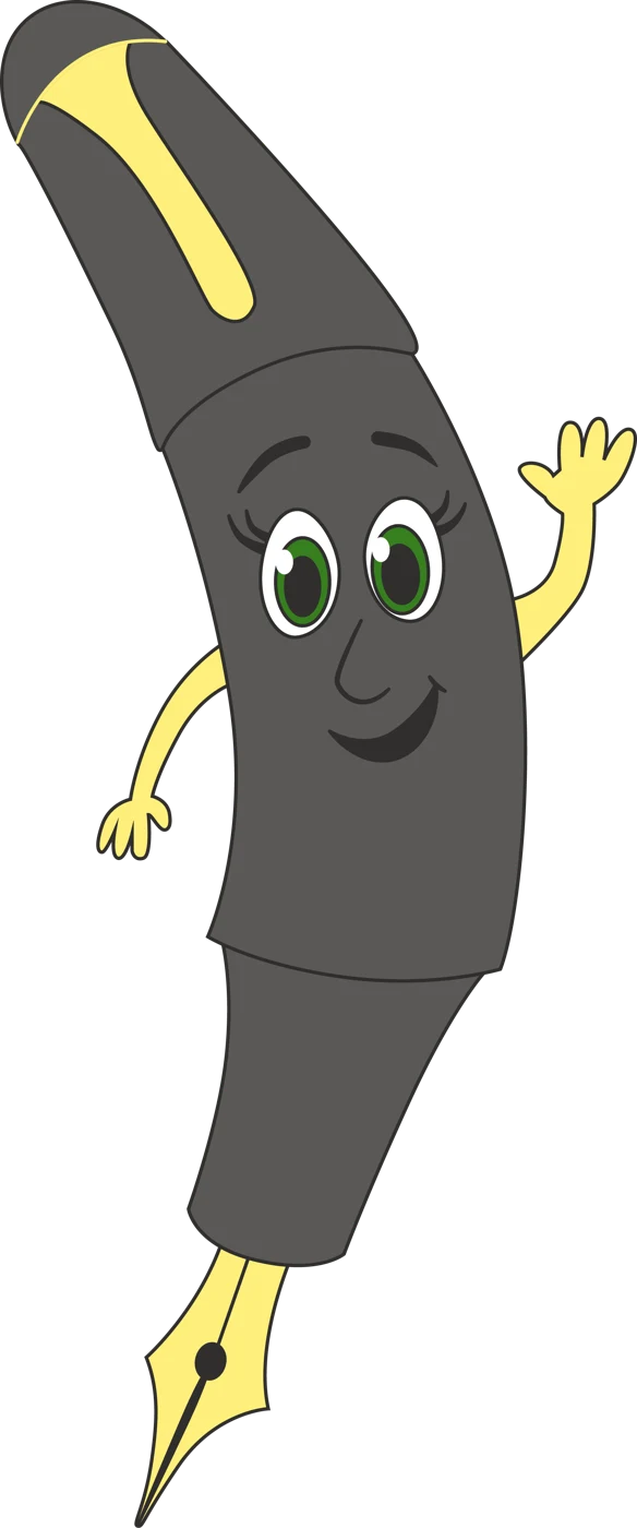 The More Punctuation and Grammar Concepts pen character
