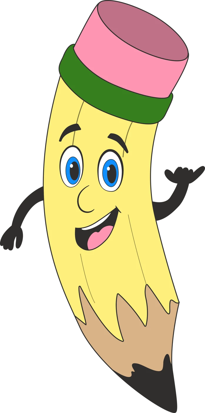 The Grammar 101 pencil character