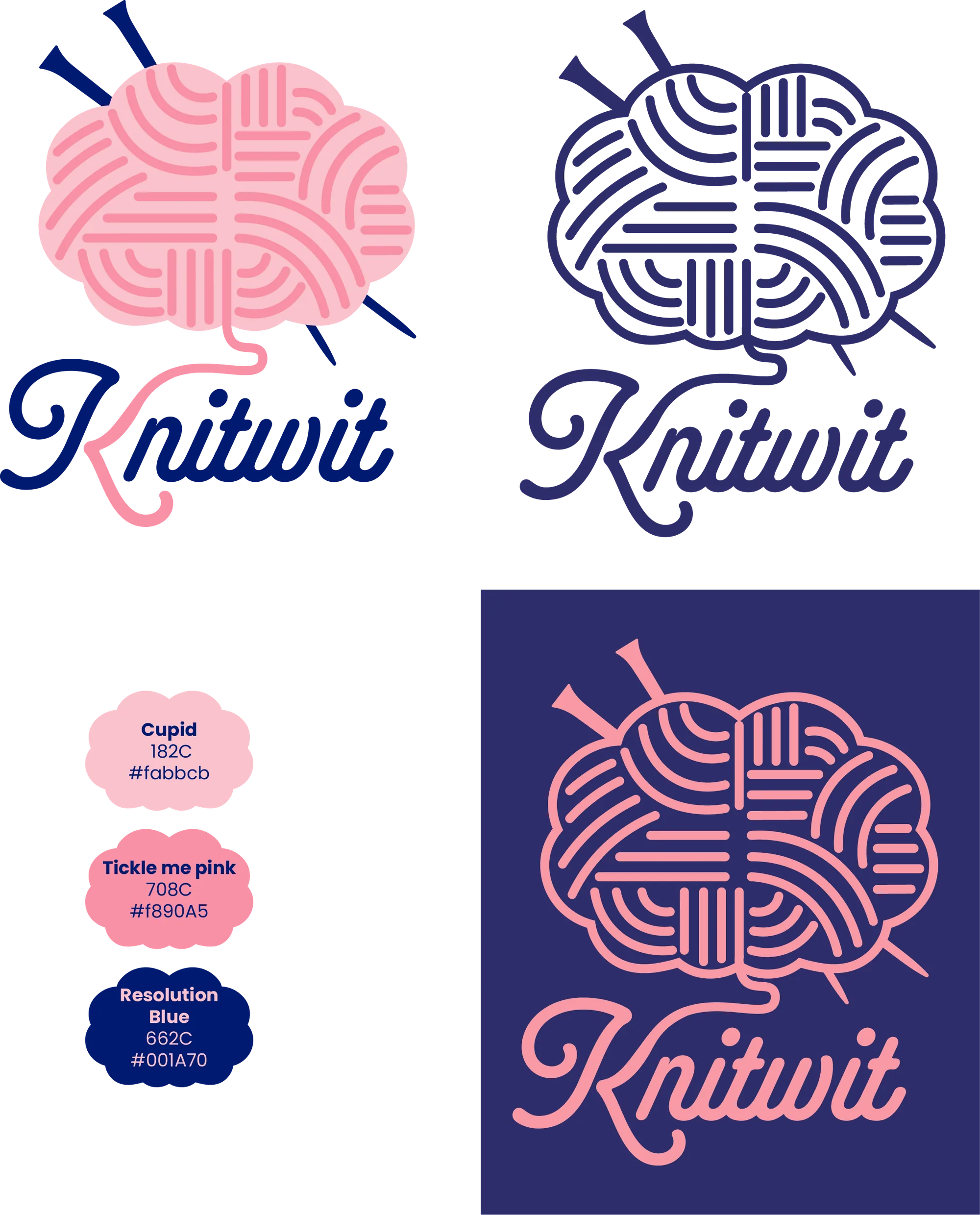 Knitwit logo variations
