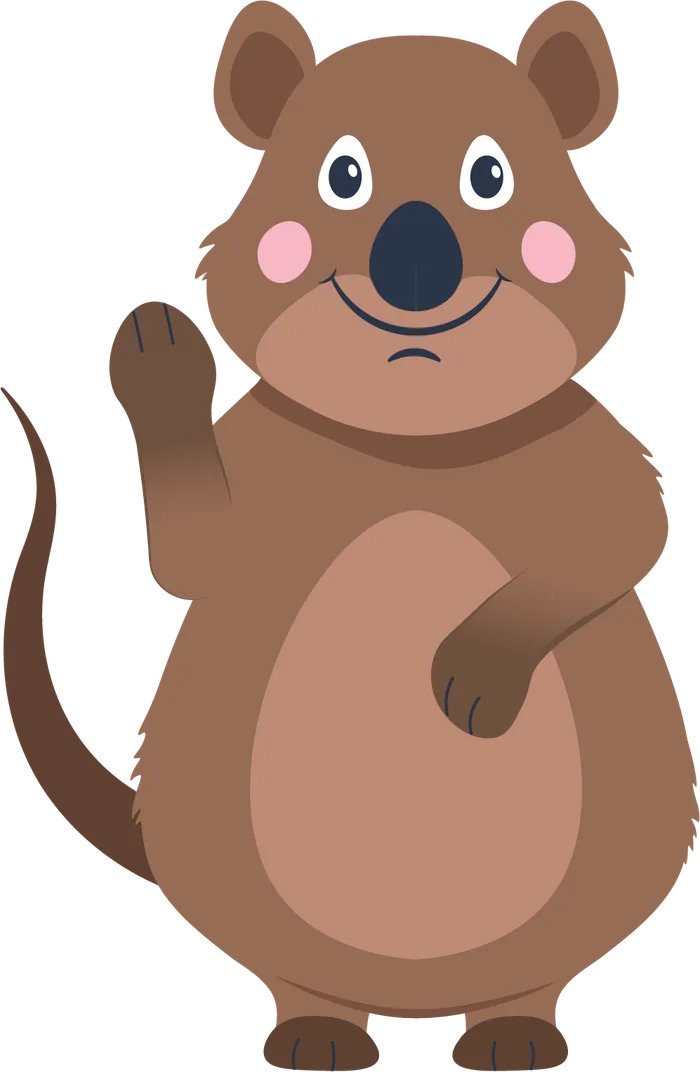 Quazi the Quokka, another pose